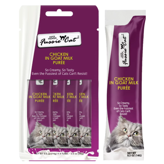 Fussie Cat Chicken in Goat Milk Purées