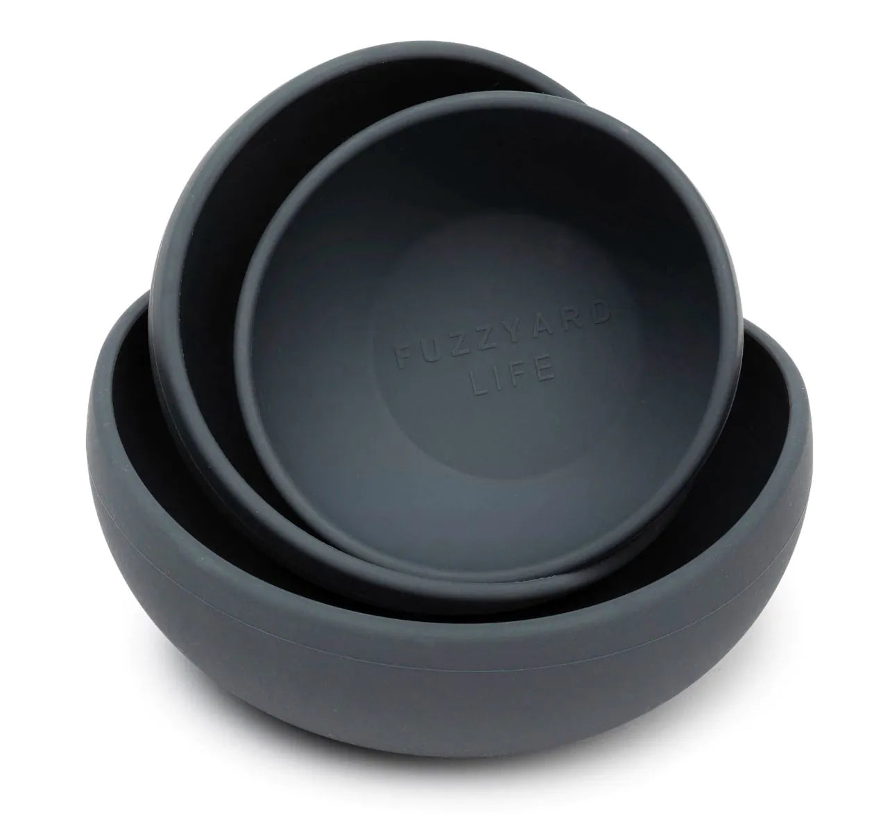 FuzzYard Life Silicone Bowl - Slate Grey S