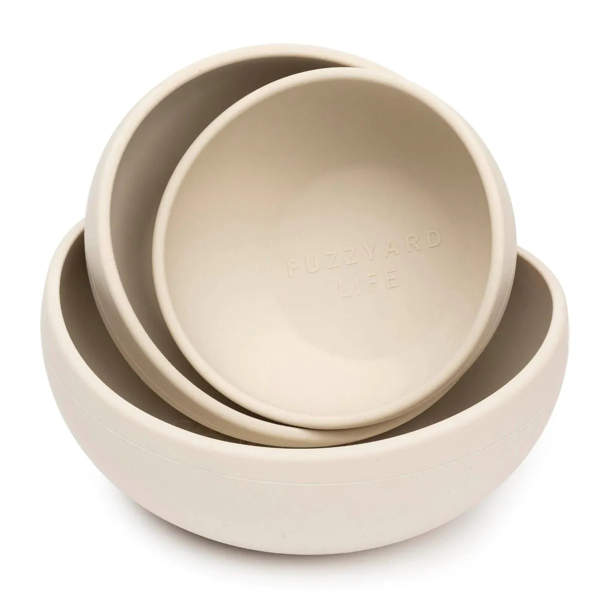 FuzzYard Life Silicone Bowl - Sandstone S