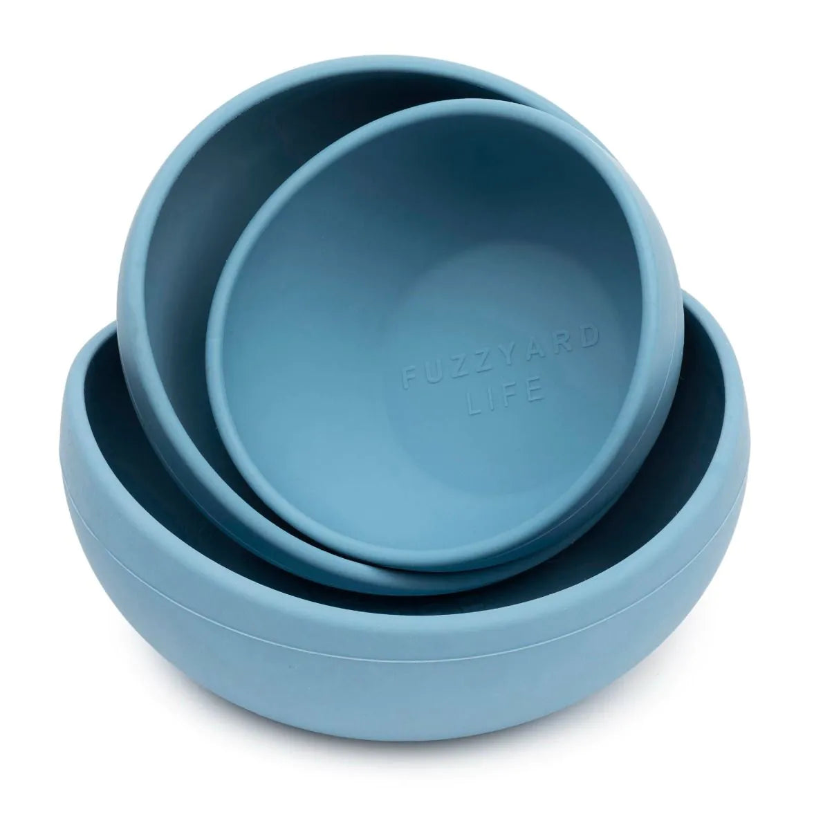 FuzzYard Life Silicone Bowl - French Blue S