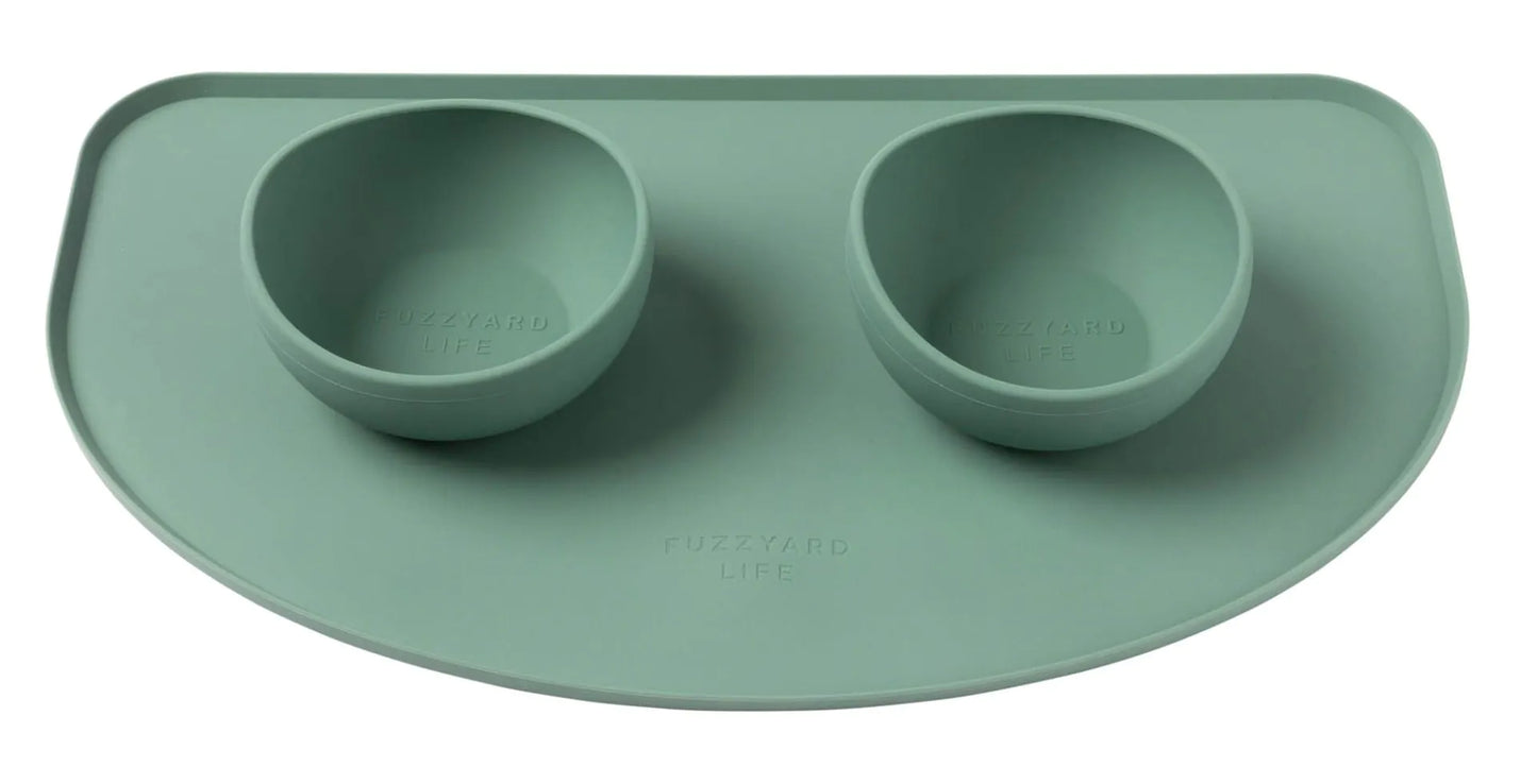 FuzzYard Life Silicone Feeding Mat - Myrtle Green
