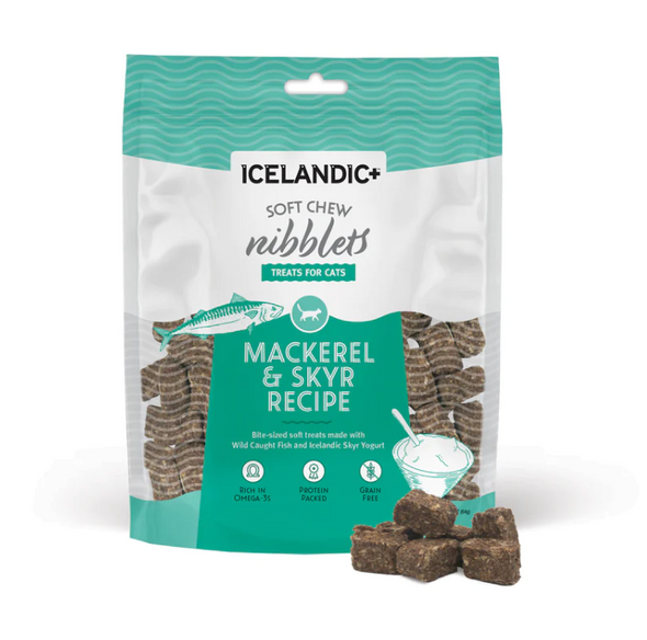 Icelandic+ Mackerel & Skyr Soft Chew Nibblets For Cats