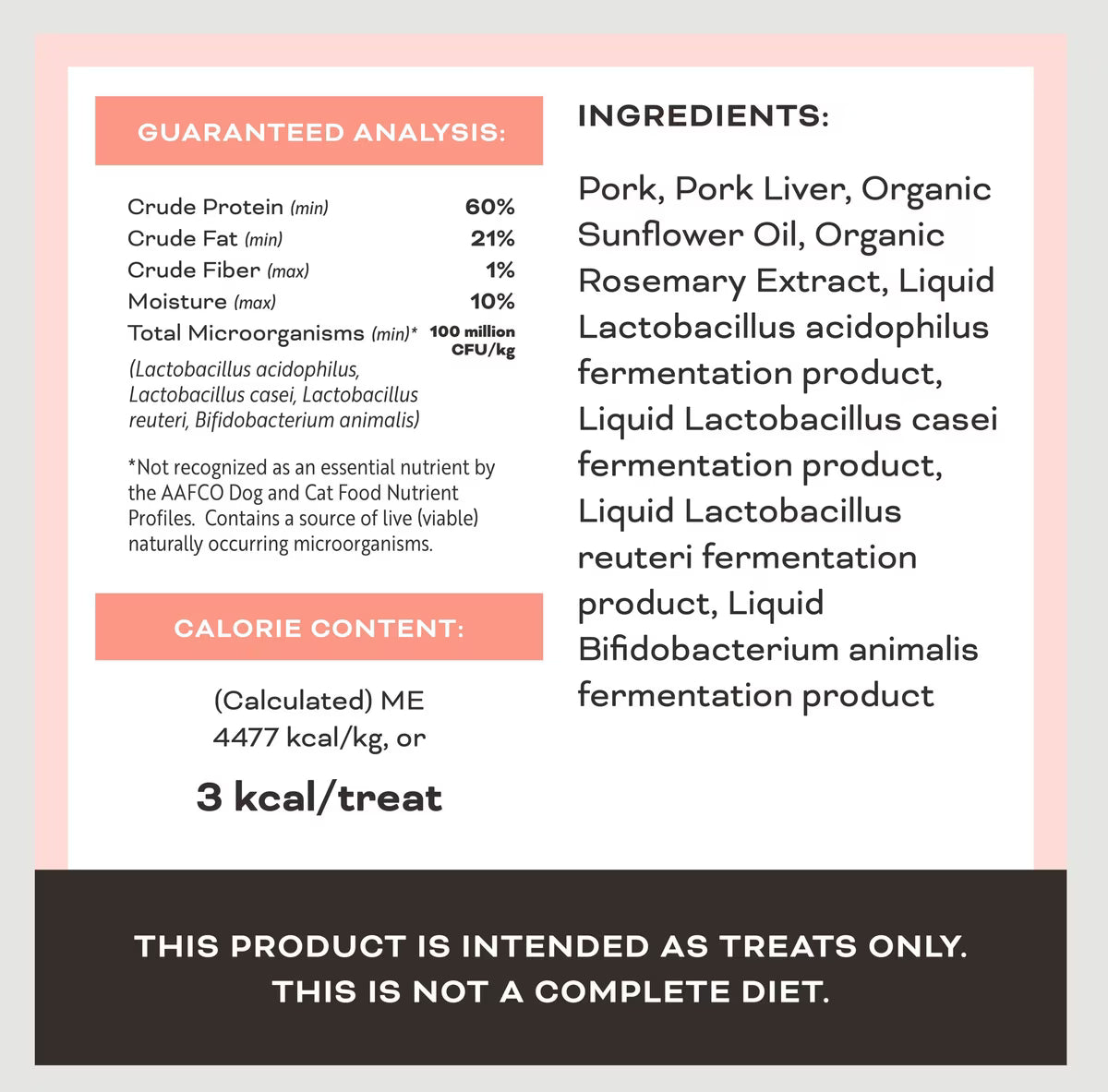 Primal Liver Laugh Love Simply Freeze-Dried Pork Cat Treats 1.5oz