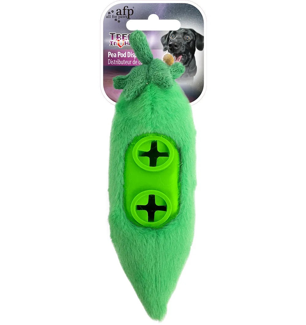 ALL FOR PAWS Treat Hider - Pea / Carrot Pod Treat Dispenser