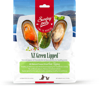 New Zealand Green Lipped Mussel Treat/ Food Topper
