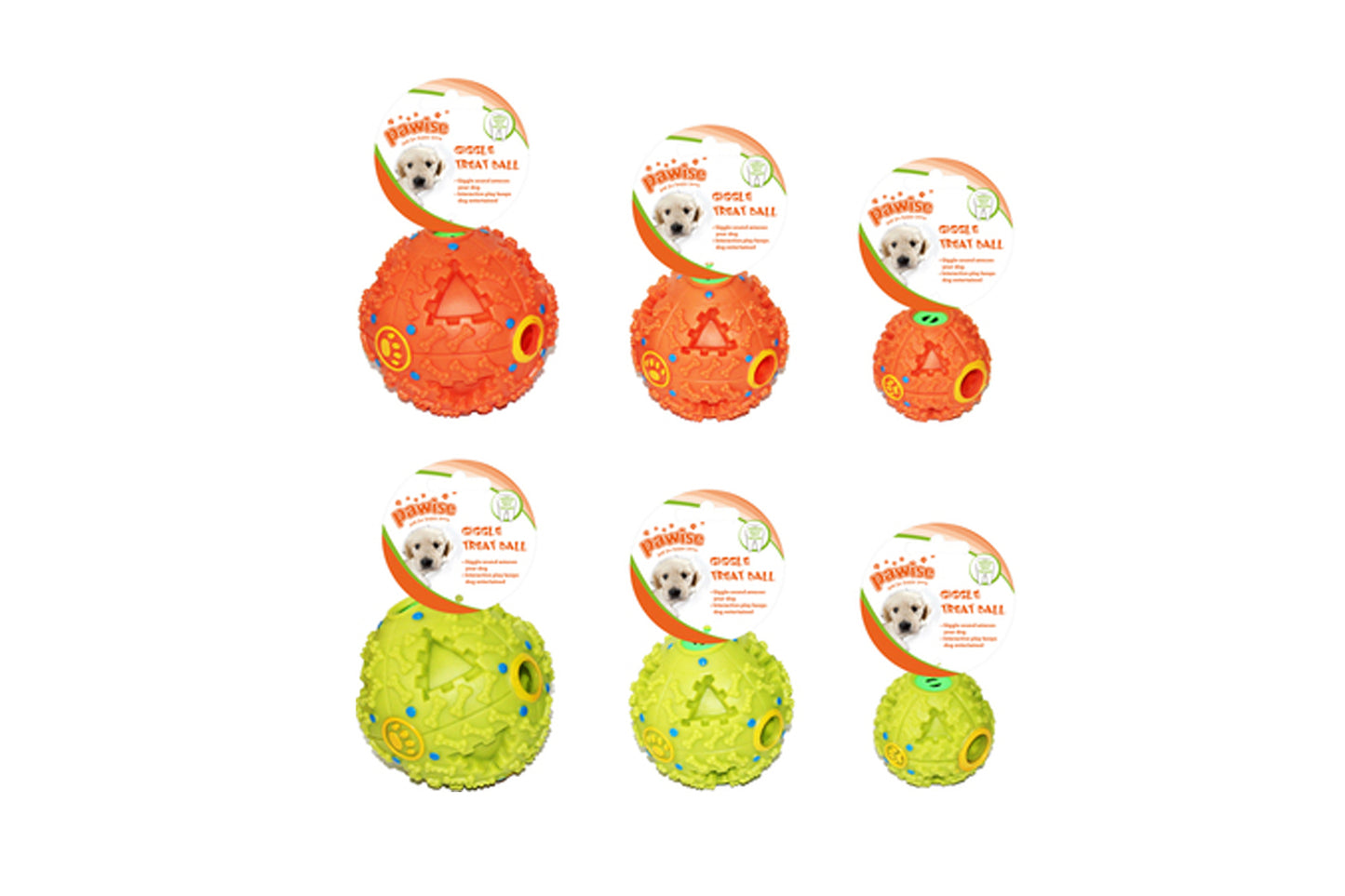 PAWISE Giggle Treat Ball