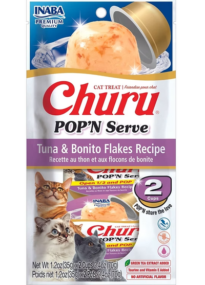 Churu Pop'N Serve Tuna & Bonito Flakes Recipe