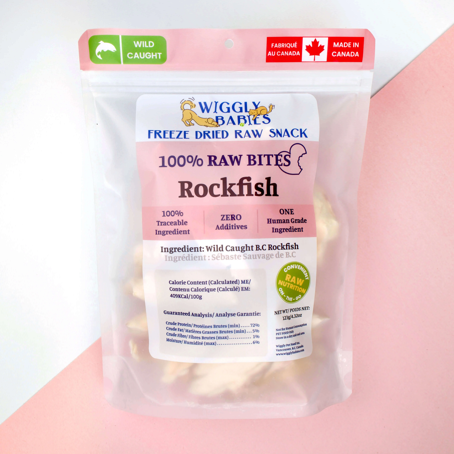 Wild Caught Rockfish Freeze Dried Raw (available in 2 sizes)