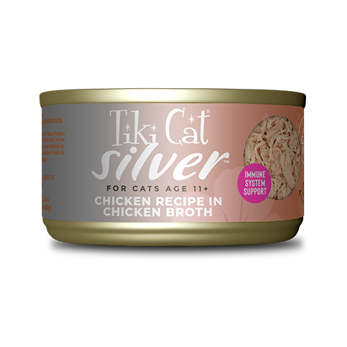 Tiki Cat® Silver™ Senior Whole Foods with Chicken Recipe in Chicken Broth