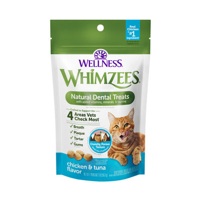Whimzees® by Wellness® Natural Dental Treats Chicken & Tuna Flavor For Cats (2 sizes)