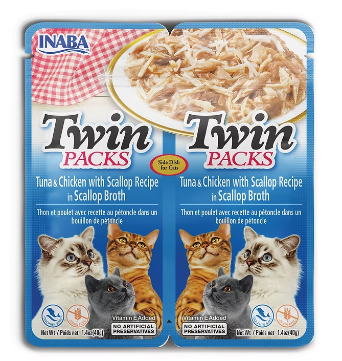 Twin Packs Tuna & Chicken with Scallop Recipe in Scallop Broth