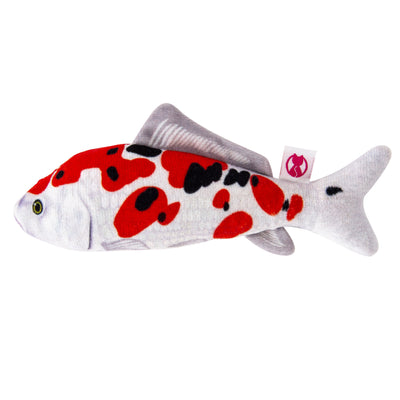 Silver Vine Plush Japanese Koi Cuddle Fish