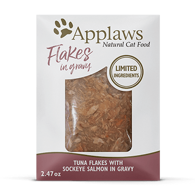 Tuna Flakes with Sockeye Salmon in Gravy Pouch
