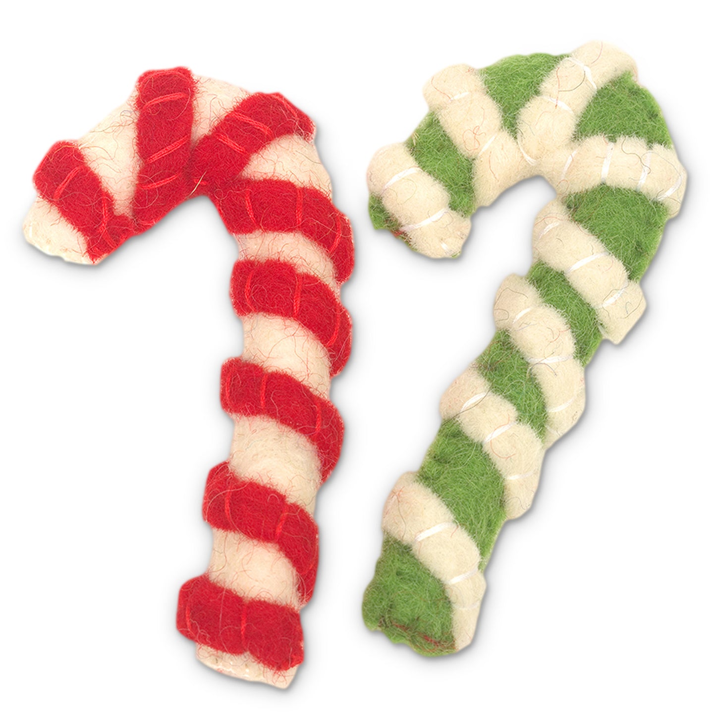 2 Pack Wool Felt Candy Canes
