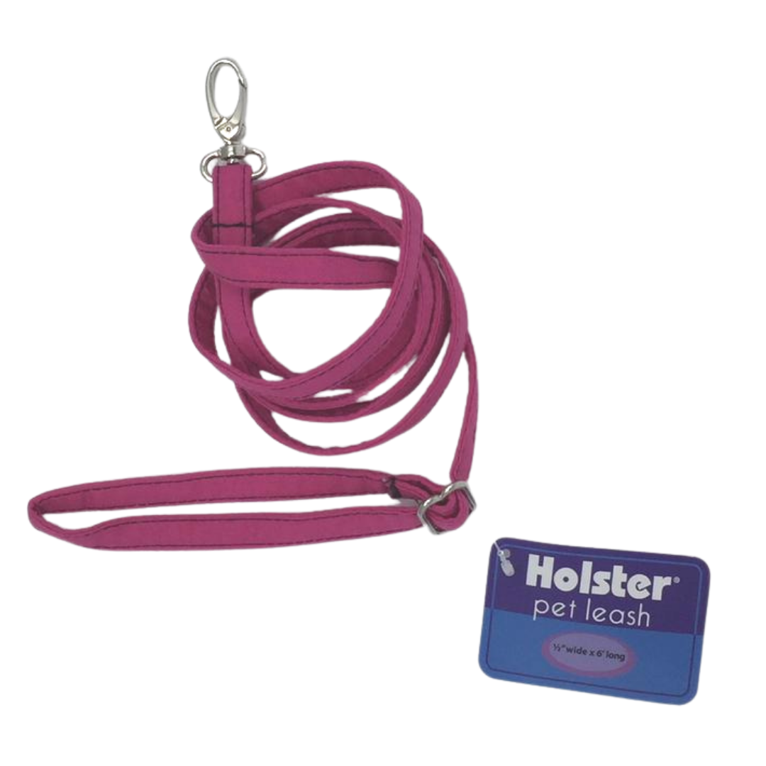 Holster Leash- Flamingo Pink (Matches Reflective Harness)