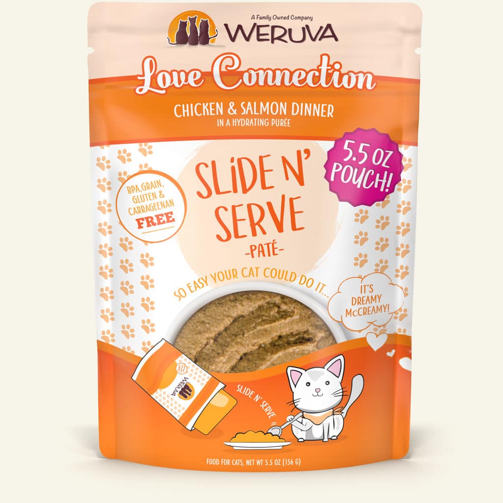 Weruva Love Connection Chicken & Salmon Dinner - Slide N' Serve Paté (2 sizes)