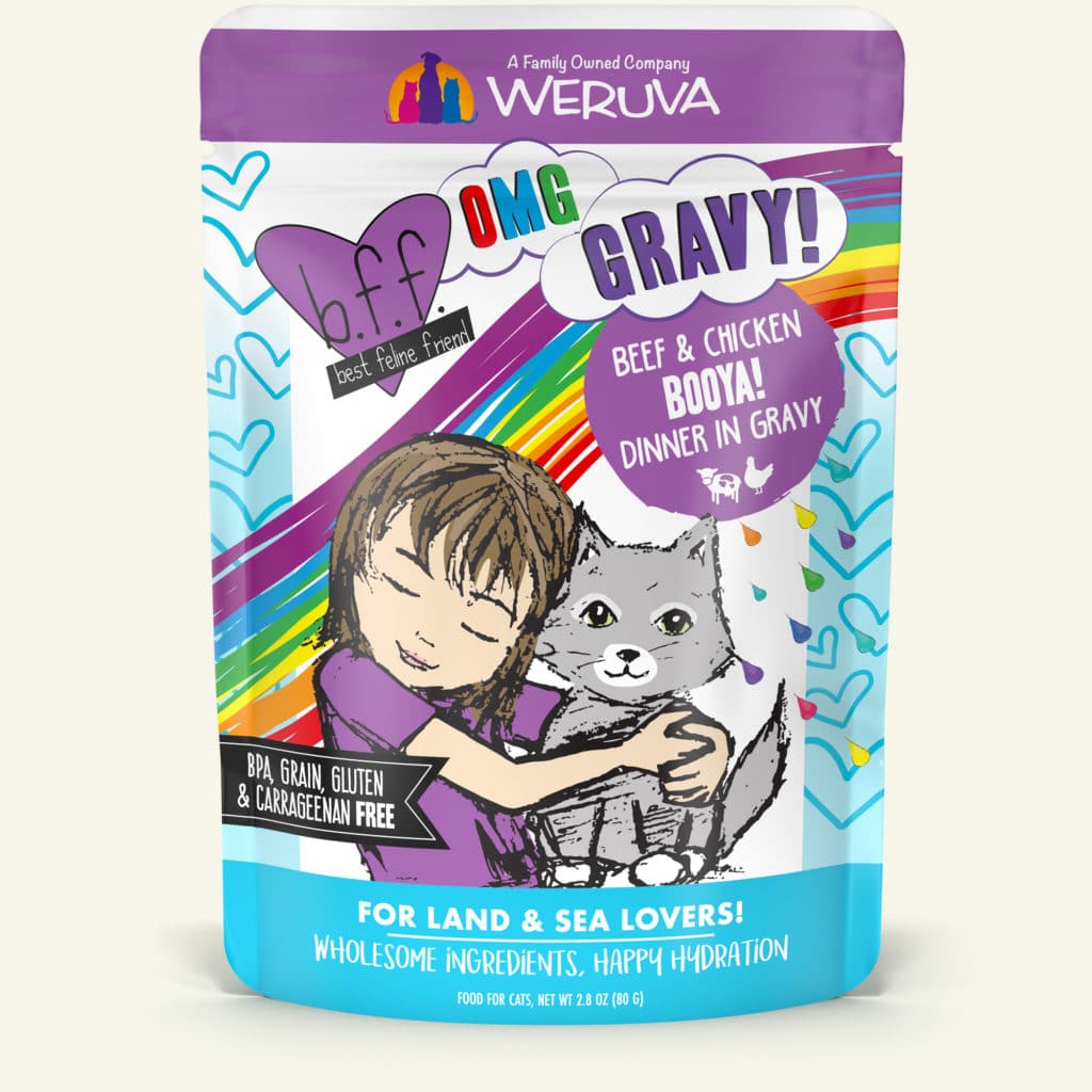 Weruva BFF Beef & Chicken Booya! Dinner in Gravy, 2.8oz