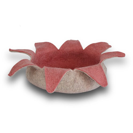 Wool Felt Petal Cave Bed Rose (2 sizes)