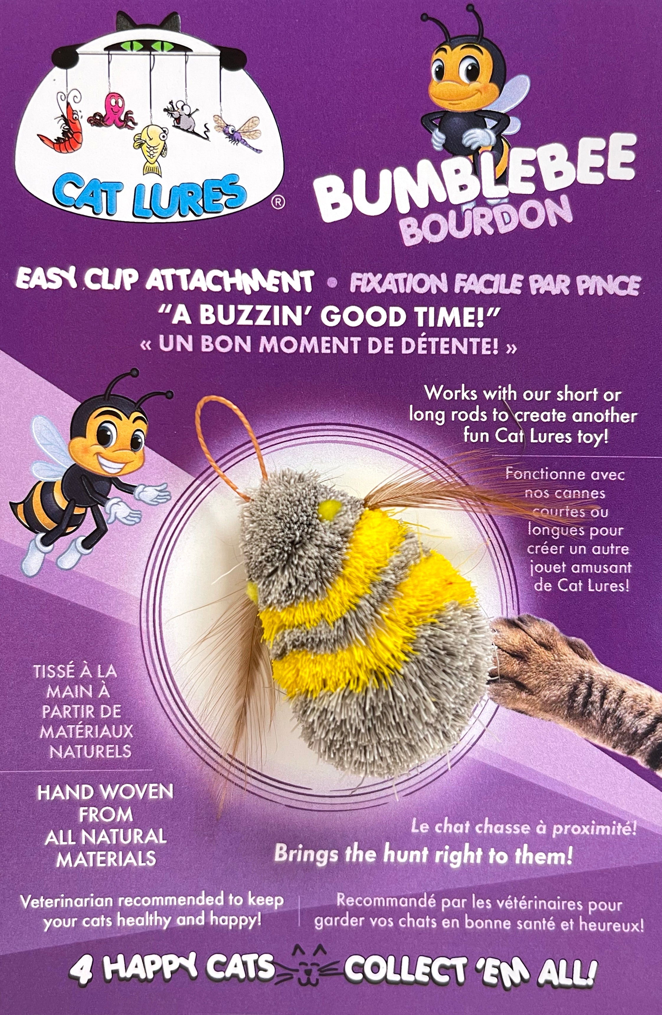 Bumble bee shop cat toy