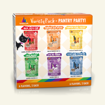 Weruva Cats in the Kitchen Pouch Variety Pack - Pantry Party! 3oz (12 pack)