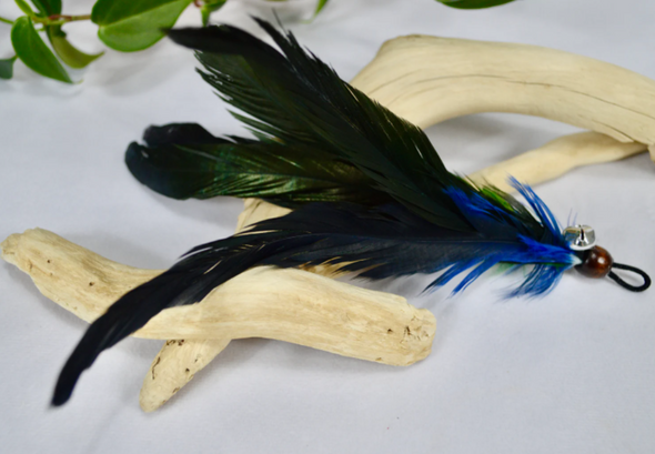 Multicolour Rooster Feather Rod Attachment