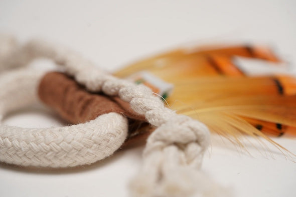 Rope Feather Teaser Toy