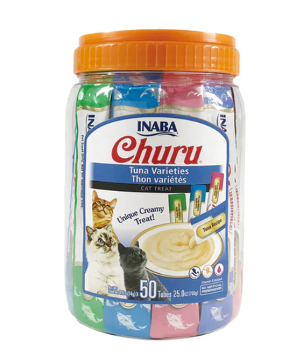 Churu Purees Tuna Variety Pack (50 Tubes)