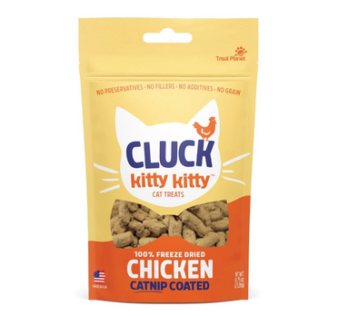 Cluck Kitty Kitty - Catnip Coated Freeze Dried Chicken