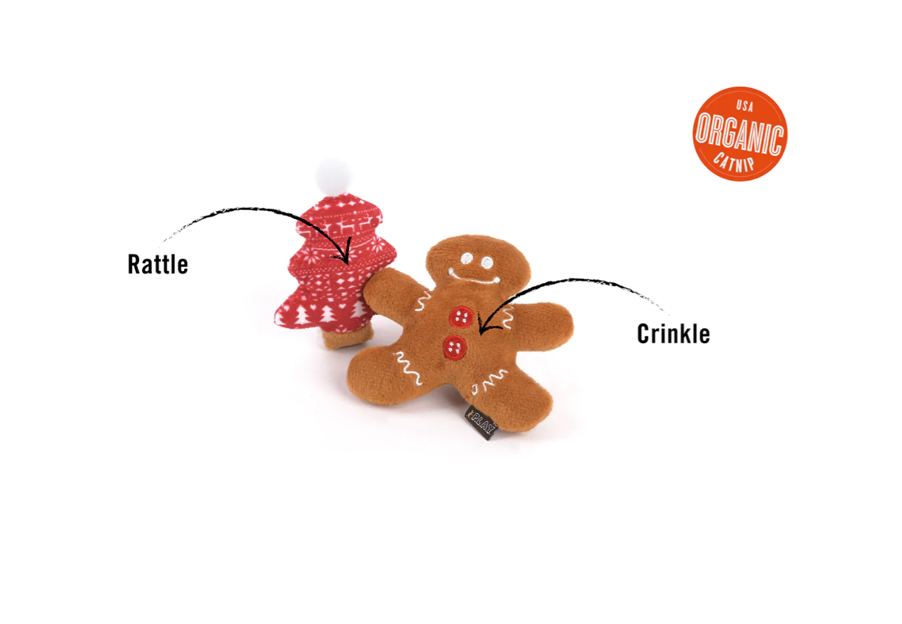 Feline Frenzy Plush - Meowy Christmas (set of 2)