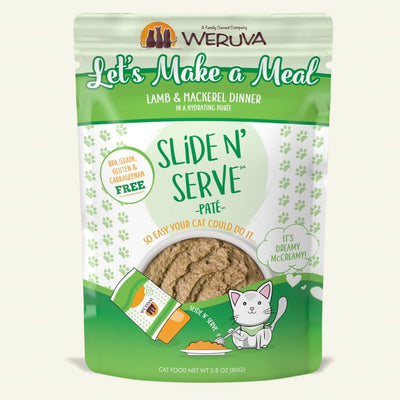 Weruva Let’s Make a Meal Lamb & Mackerel Dinner - Slide N' Serve Paté (2 sizes)