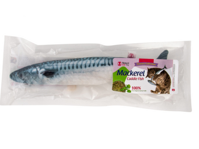 Catnip Plush Mackerel Cuddle Fish