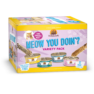 Meow You Doin'? Variety Pack - pack of 12 cans (2 sizes)