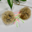 Rabbit Fur Double Pom Pom Toss Toy