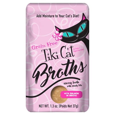 Tiki Cat® Broths with Salmon, 1.3oz