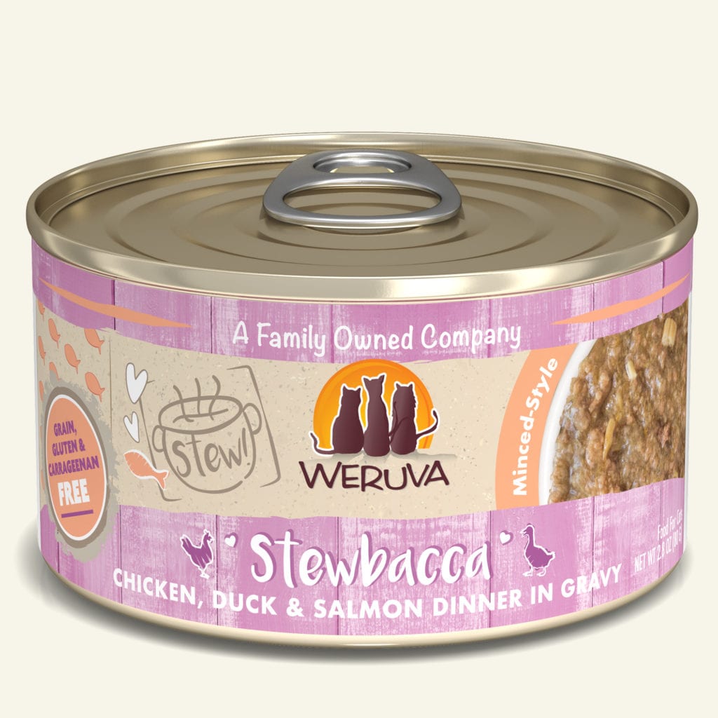 Weruva Stewbacca Chicken, Duck & Salmon Dinner in Gravy (2 sizes)