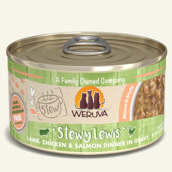 Stewy Lewis Lamb, Chicken & Salmon Dinner in Gravy (2 sizes)