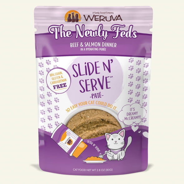 The Newly Feds Beef & Salmon Dinner - Slide N' Serve Paté (2 sizes)