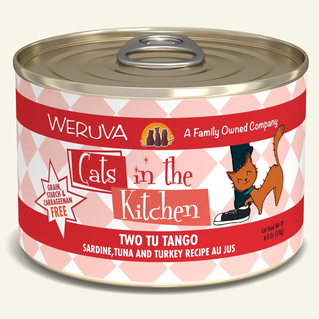 Weruva Two Tu Tango Sardine, Tuna and Turkey Recipe Au Jus (2 sizes)