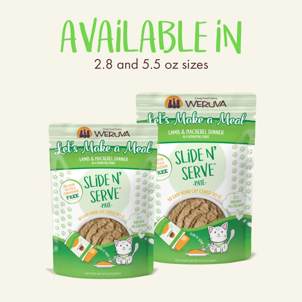 Weruva Let’s Make a Meal Lamb & Mackerel Dinner - Slide N' Serve Paté (2 sizes)