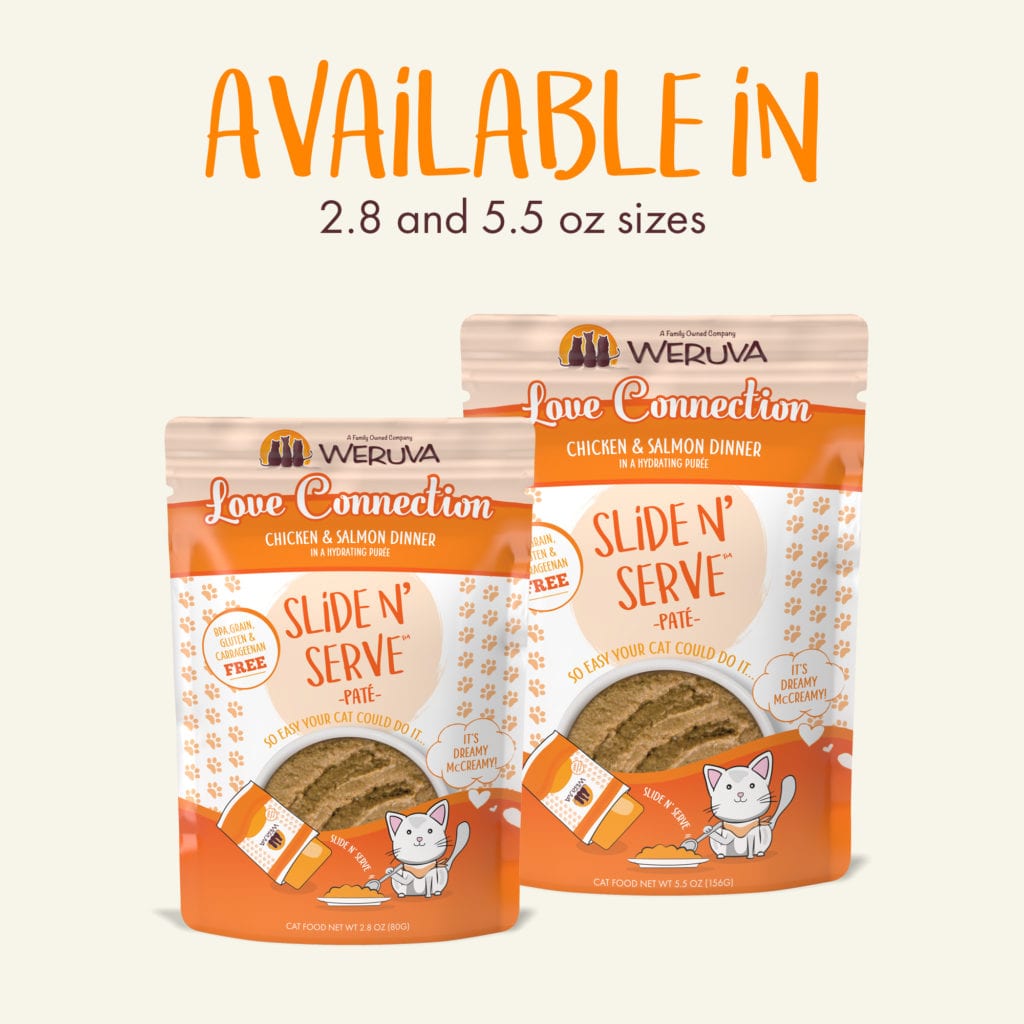 Weruva Love Connection Chicken & Salmon Dinner - Slide N' Serve Paté (2 sizes)