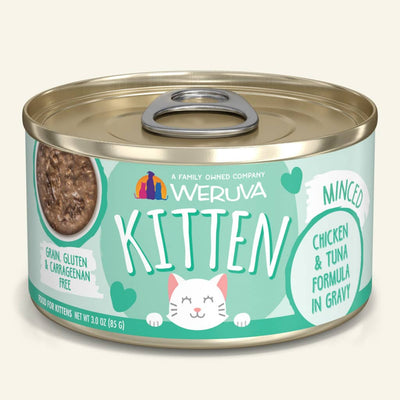 Weruva Kitten Minced - Chicken & Tuna Formula in Gravy, 3oz