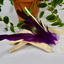 Rabbit Fur And Rooster Feathers Rod Attachment